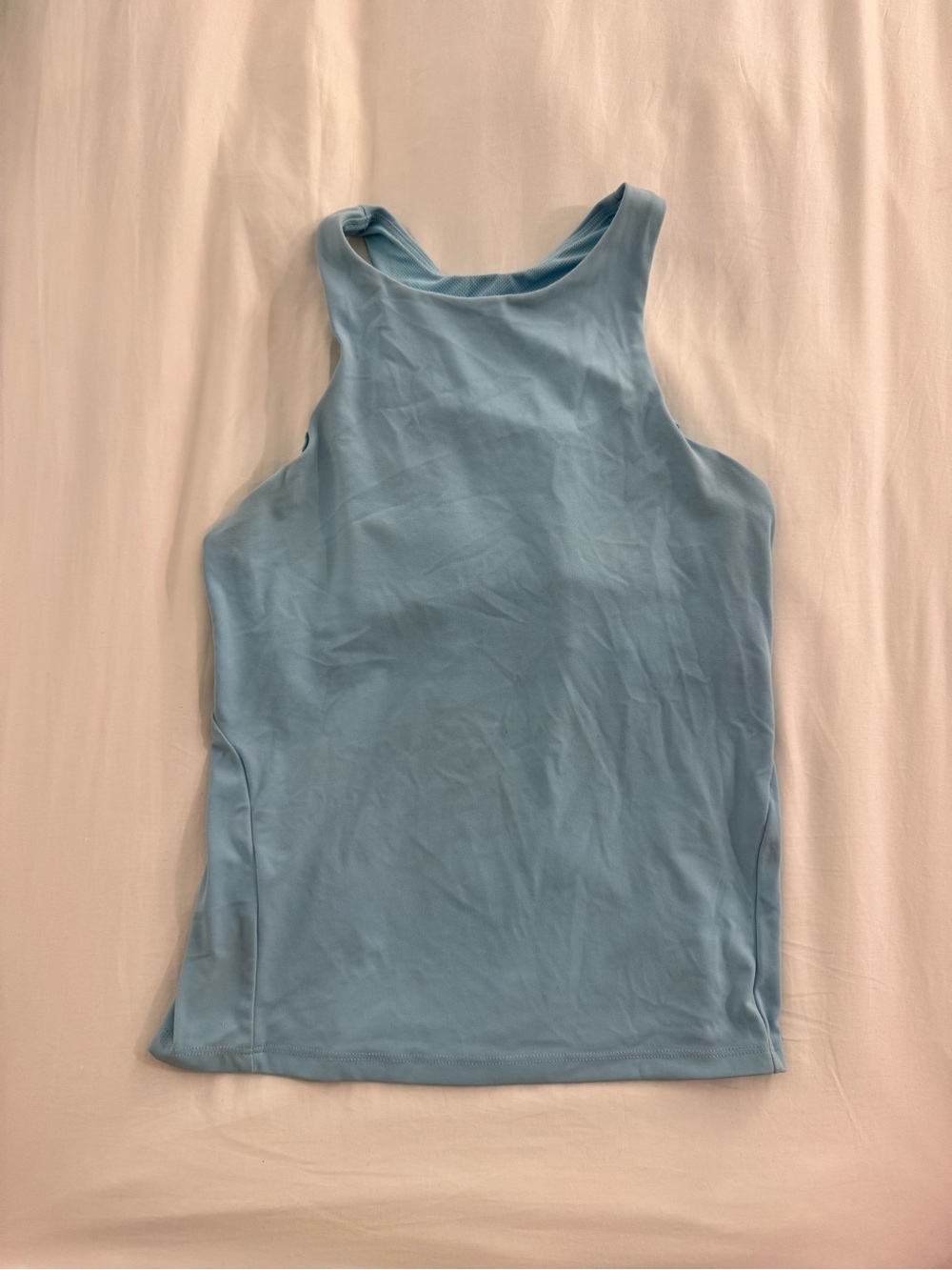 all in motion (target) Baby Blue Women's Athletic Tank with pads (Size Small)